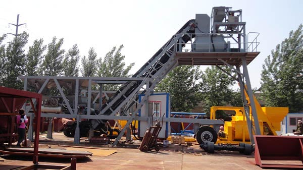 50m3/h Mobile Concrete Plant