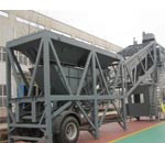 mini mobile concrete batching mixing plant